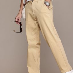 The Roadster Life Co. Men Straight Fit Chinos Trousers-image-56