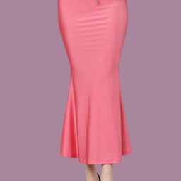 TWIN BIRDS High Rise Stretchable Shimmer Saree Shape Wear With Side Slit-image-66
