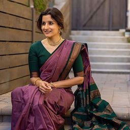 Anjaneya Sarees Zari Silk Blend Banarasi Saree-image-56