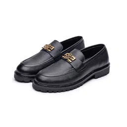 SHUTIQ Men Textured Leather Derbys-picture-56