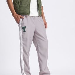 glitchez Men Elevated Comfort Side Stripe Track Pants-image-65
