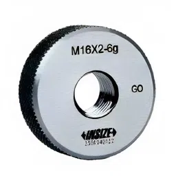 Insize Class 6G Metric Thread NO Go Ring Gage Set, 4120-S7N (Set of 7 Pcs) image 1