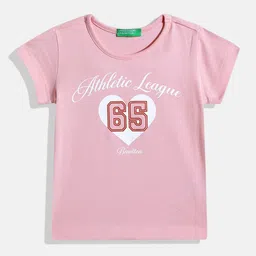 United Colors of Benetton Girls Typography Printed T-shirt-picture-38