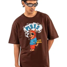 Eszett Men Graphic Printed Round Neck Cotton Oversized T-shirt-picture-23