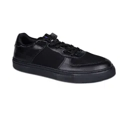 Colour Kicks Women Black solid PU Sneakers-picture-28