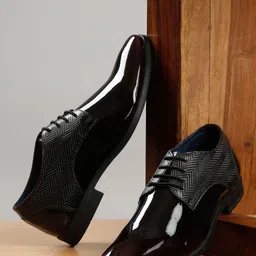 Kosher Men Synthetic Leather Formal Derbys-image-46