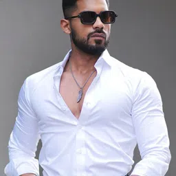 Metronaut Spread Collar Regular Fit Casual Shirt-image-0