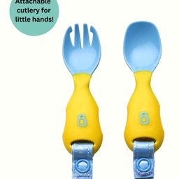 Bibado Handi Cutlery Attachable Weaning Cutlery Set Pack of 2 - Multicolor-picture-20