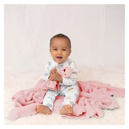 Haus & Kinder Cotton AC Blanket Teddy Bear - Bubblegum Pink-image-90