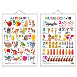 Alphabet and Numbers 1 to 10 Early Learning Educational Charts - English-23