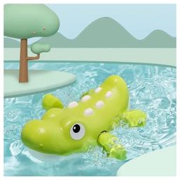 UNIQUEBUYIN Wind Up Swimming Floating Crocodile Bath Toy Pack of 1 Multicolor- Any Color Can be ship.-22