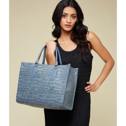 Fargo Women Typography Printed Blue Handbag 20L Capacity-image-16
