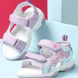 Cute Walk by Babyhug Sandals with Velcro Closure & Applique - Purple-picture-10