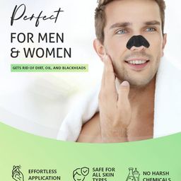 Lumora 10 Pcs Charcoal Blackhead Removal Nose Strips image 4