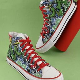 CROWCIA LONDON Women Printed Sneakers-image-32