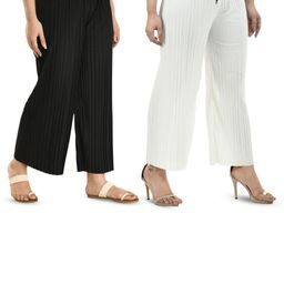 Brainbees Women Pack of 2 Palazzos-image-5