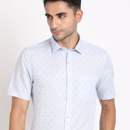Turtle Men Standard Slim Fit Spread Collar Floral Printed Formal Shirt-image-39