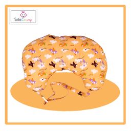 SafeChamp Skyler Baby Bedding Set with Pillow And Feeding Pillow Combo - Orange image 5