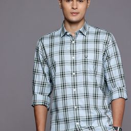 Allen Solly Sport Fit Checked Pure Cotton Casual Shirt-image-92