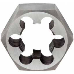 Westward Hex Threading Die Carbon Steel 2-3/16 inch, 10M984-20