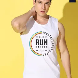 WOOSTRO Pack Of 2 Printed Gym Vests VWS26(RUN WHITE)(ALONE NAVY)-image-34