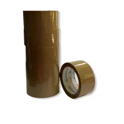 Worldone 2 Inch Brown Tape - 60Mtr (Pack of 6)-image-10