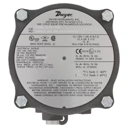 DWYER PRESSURE SWITCH, 0.15INCH-H2O, 1/8" FNPT, 1950G-00-B-24-NA.-47