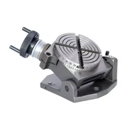 A.D INTERNATIONAL Rotary Milling Table Tilting 4 Slot with Horizontal and Vertical Mounting and 4 inch (100 mm) Table Diameter, WE-I6FM-0QO4-10