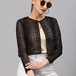 Style Quotient Women Black Shrug-49