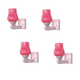 Somil Premium Designer Glass Wall / Night Lamp Elegant & Stylish Dcor Accent for Modern Interiors, color- Pink, White, Size- 20 X 25 X 22.5 CM-image-97