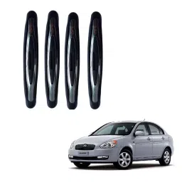 SPREADX Plastic Car Compact Black Colour Elegant Door Guard Protection Universal Type Suitable for Verna Type-1 (Set of 4 Pcs)-picture-41