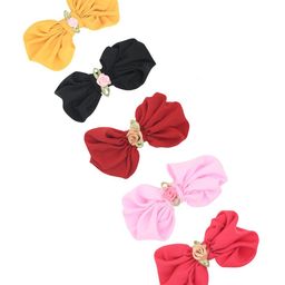 FUNKRAFTS Girls Red & Black Set of 5 Hair Accessory Set-35