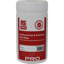 RS PRO Wet Wipe Wet Anti-Bacterial Wipes, Tub of 100, 2246651-image-6