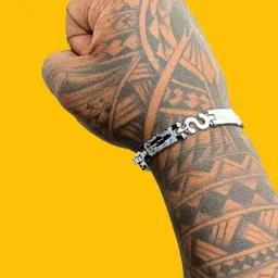Dynamic Retail Global Men Silver Link Bracelet-image-21