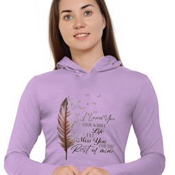 Moda Rapido Women Typography Printed Hooded T-shirt-picture-30
