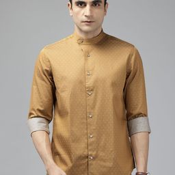 Blackberrys Self-Design Pure Cotton Slim Fit Shirt-picture-33