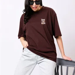 TQH Women Typography Printed T-shirt-picture-31