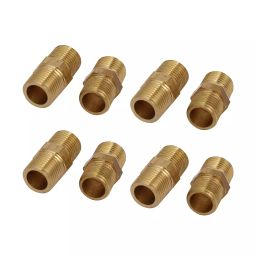 Generic 1/8 Inch Hex Nipple Tube Pipe Connecting Fittings-Pack of 8-picture-21