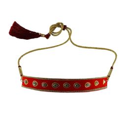 Vidhya Kangan Red Brass Necklace-image-2