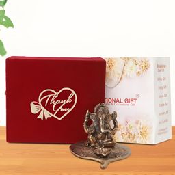 INTERNATIONAL GIFT Brown Patta Ganesh Religious Idol Showpiece-picture-45
