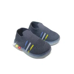 FootStation Boys Grey Canvas Slip-On Sneakers-image-22