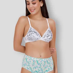 SELFCARE Pack Of 3 Net Embroided Half Coverage Plunge Bra With Adjustable Straps image 5