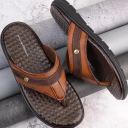 SOFTY VEGEN Men Tan Thong Filp Flops Sandals-image-79