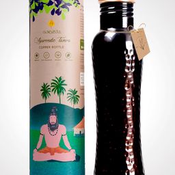Sarveda Curved Vintage Hammered Water Bottle - 1000 ml-image-94