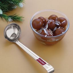 HAZEL Stainless Steel Ghee Tipri Spoon Pali Ladle for Ghee/Oil | Degchi/Pot/Jar/Container, Small-25