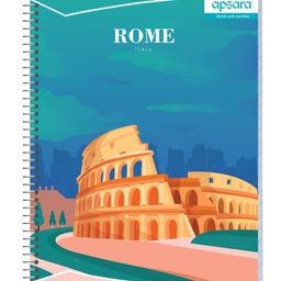 Apsara Unruled Spiral Notebook - 140 Pages (Print may vary)-image-30