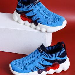 ABROS Colour Blocked & Mesh Detailed Shoes - Navy & Royal Blue-image-53