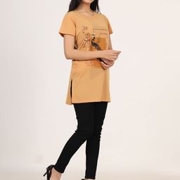 PROBASIC Women Printed Round Neck Cotton Top-picture-23