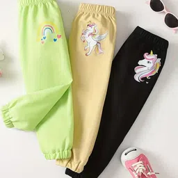 KEESOR Kids-Girls Cotton Regular Fit Track Pants-picture-9