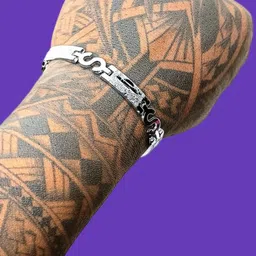 Dynamic Retail Global Men Silver-Plated Link Bracelet-43